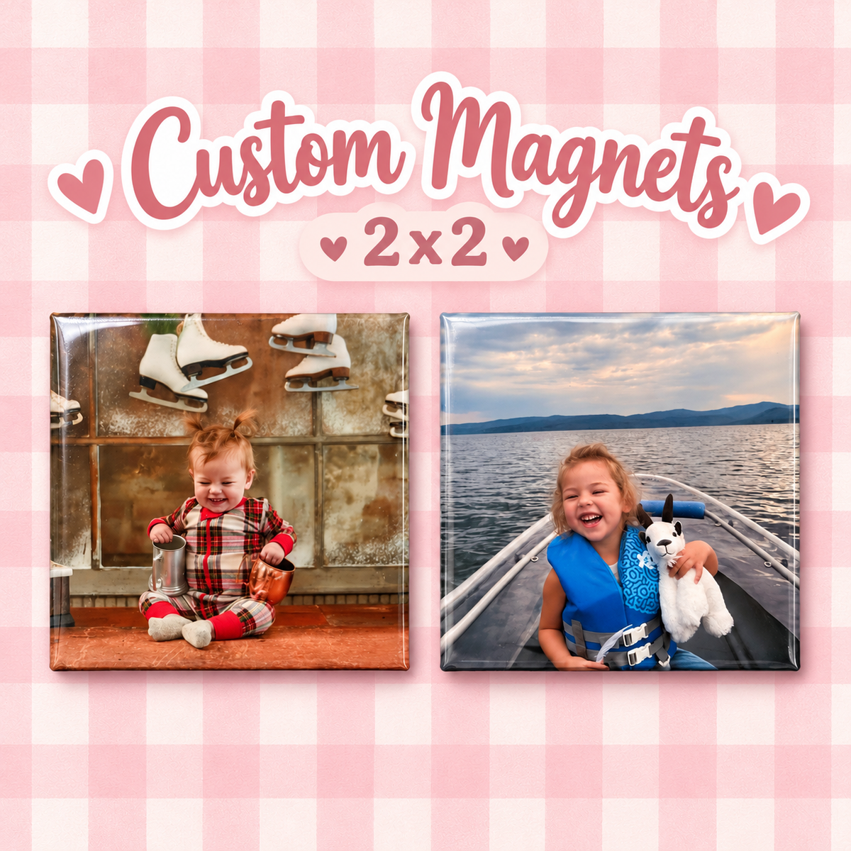 Custom Photo Magnets | 2x2” Personalized Square Magnets